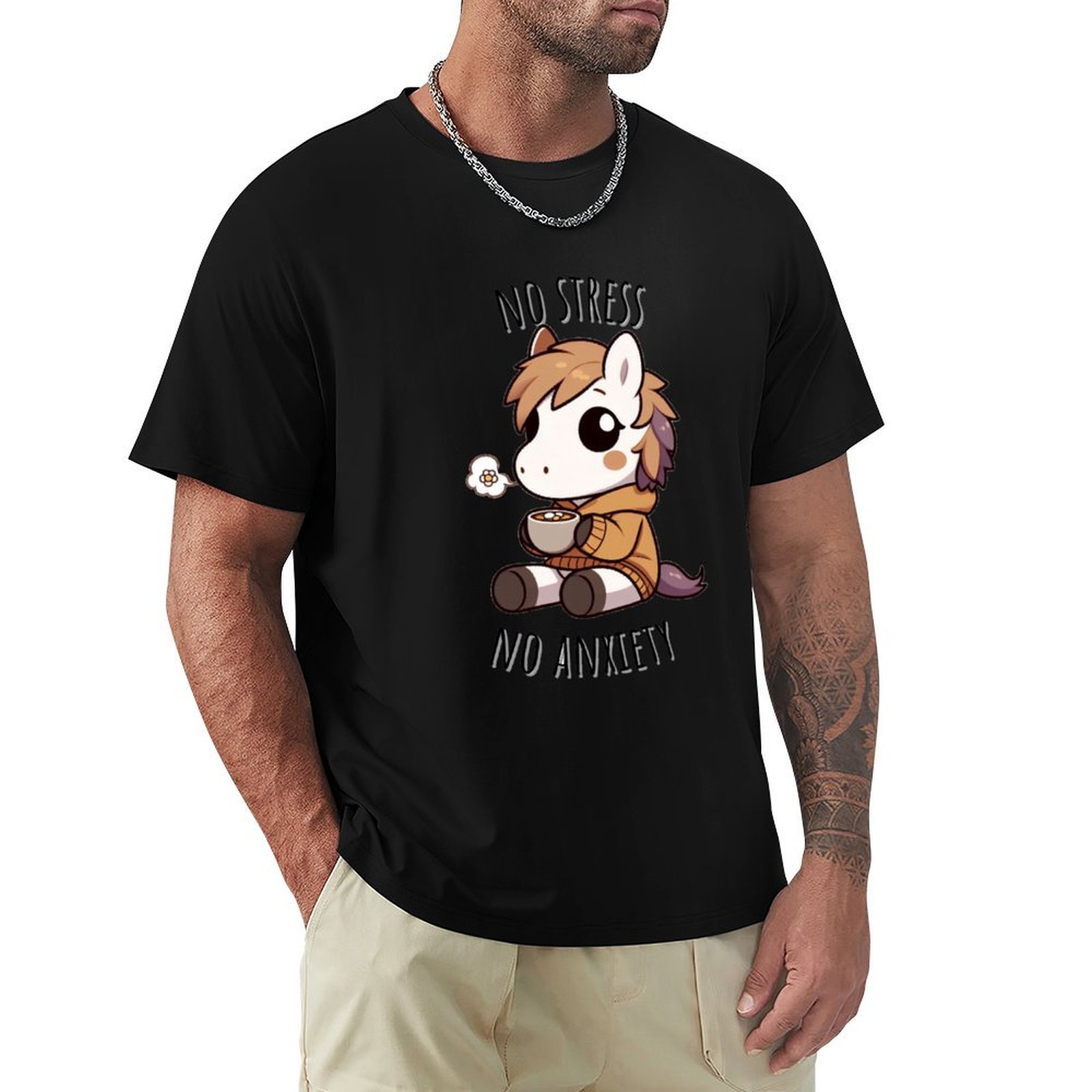 Chamomile Tea - カモミール・ティー・ホース Tシャツ ストリートファッション カジュアルTシャツ