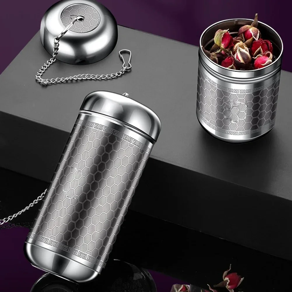Herbal Tea - 304ステンレス鋼製茶こし、茶葉フィルター、スパイスティーボールストレーナー、ハーブフィルター、キッチン茶器アクセサリー、キッチンガジェット