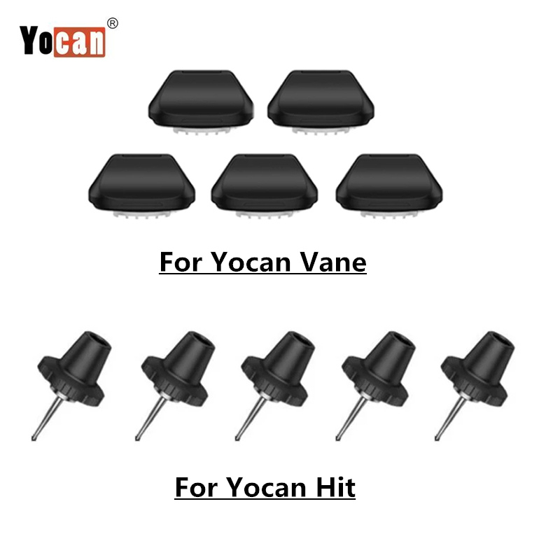 Dried Herbs - Yocan-女性用マウスピースの頭の交換用キット,ドリップフィルター,乾式草用,オリジナル,パッケージあたり5個