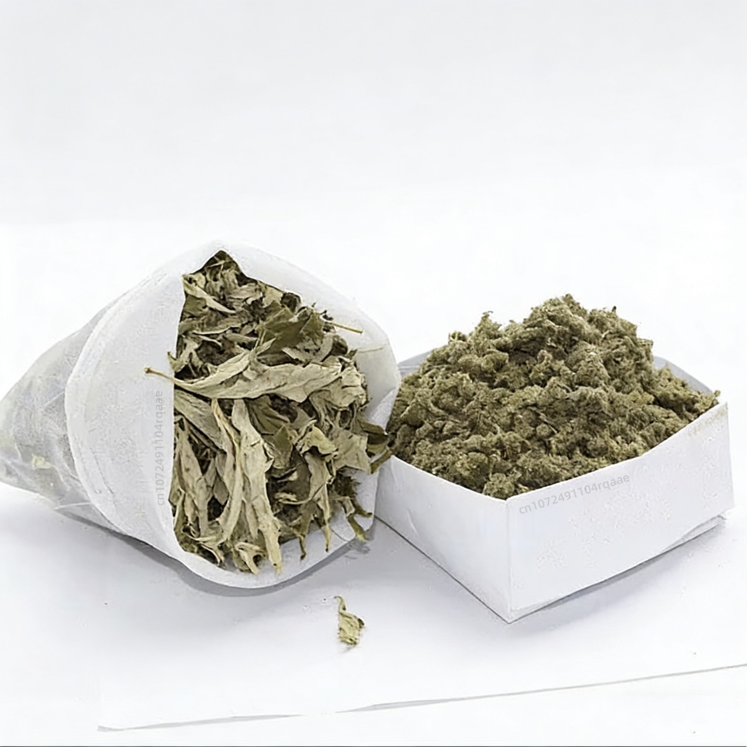 Dried Herbs - 100%天然よもぎ香粉末、乾燥ハーブ、燃焼用、アロマセラピー、瞑想、灸補助 - 空気清浄、鎮静
