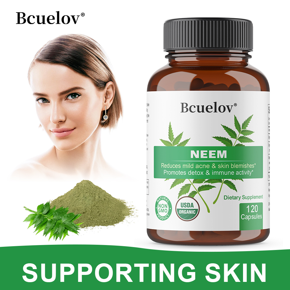 オーガニックニーム葉カプセル、ハーブ抗酸化サプリメント、透明 - Herbal Supplement のレビューと価格