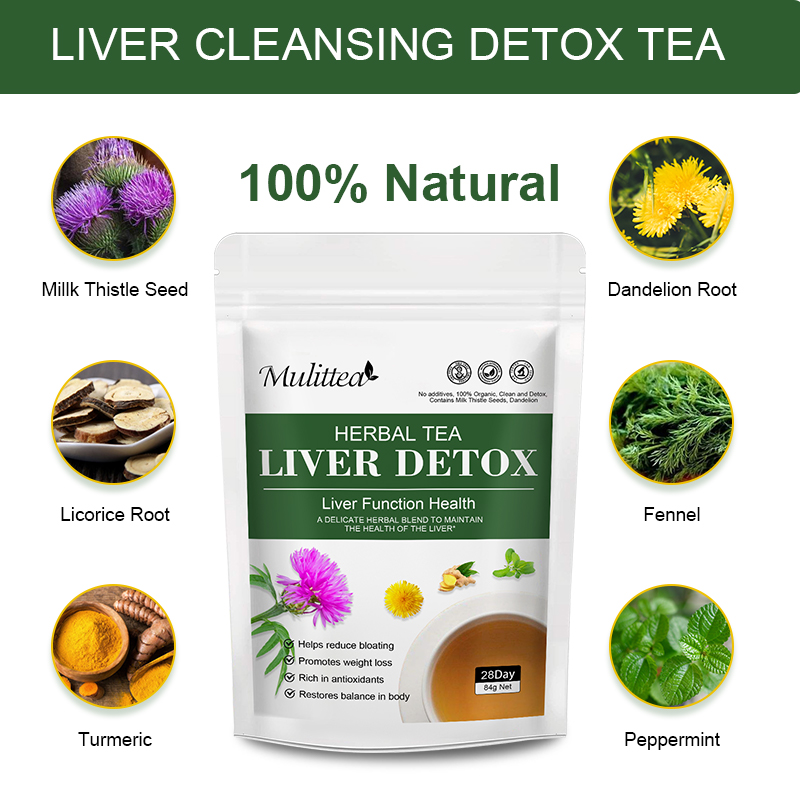 ムリテア 100%天然肝臓クレンジングデトックスドリンク 6 - Chamomile Tea のレビューと価格