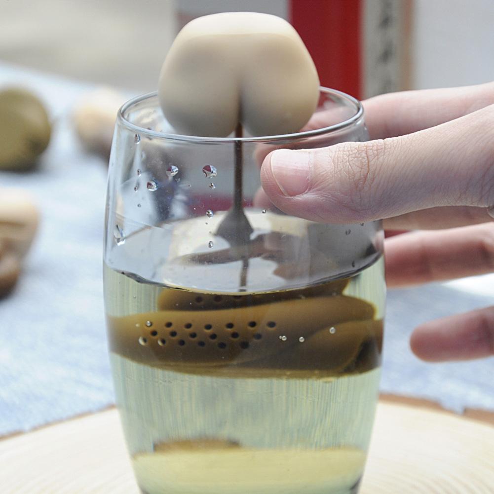 シリコン製茶こし　斬新なうんち型　再利用可能なおもしろいハー - Herbal Tea のレビューと価格