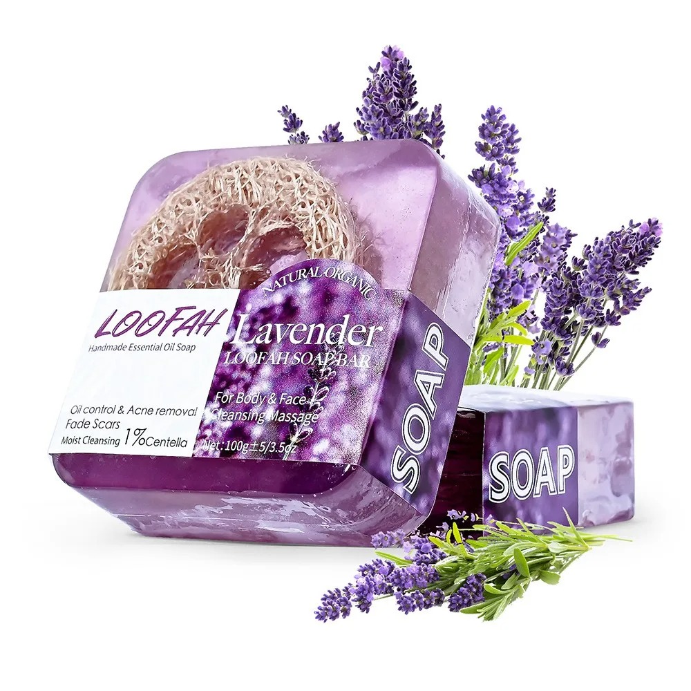 100g オーガニックラベンダーエッセンシャルオイル石鹸、体 - Lavender Oil のレビューと価格