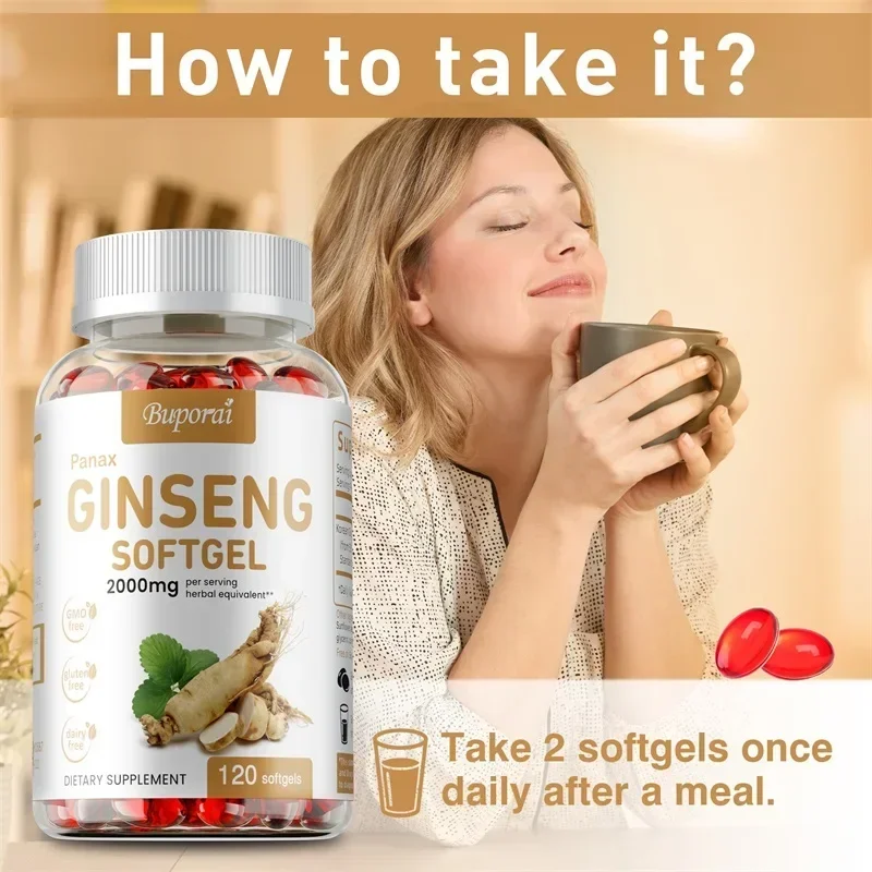 レッドパナックス高麗人参カプセル - 免疫力、エネルギー、疲 - Ginger Tea のレビューと価格